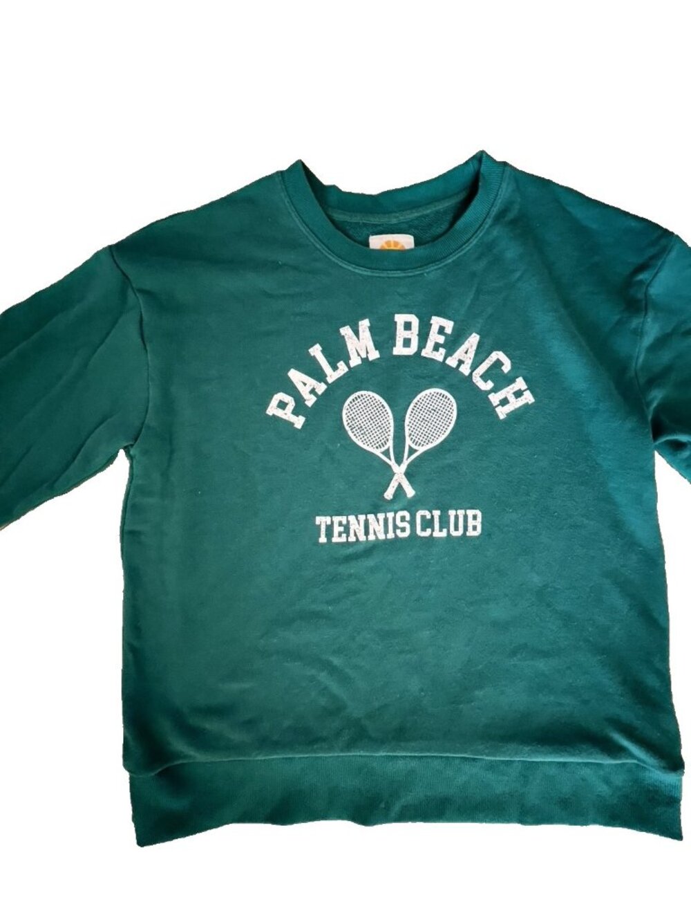 PALM BEACH TENNIS Women's Size L Green Long Sleeve Sweatshirt C & C California